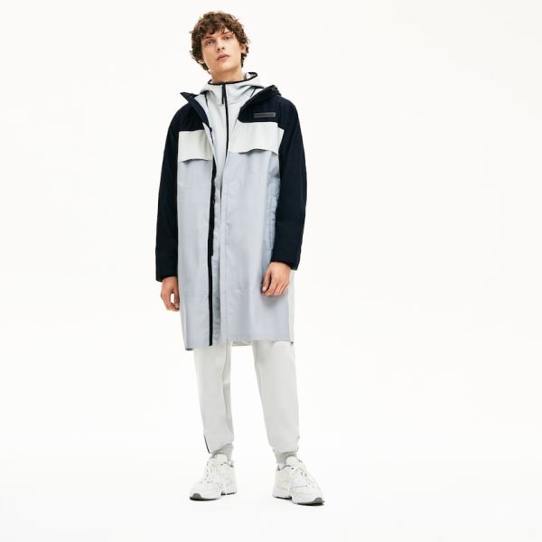 Lacoste Motion Packable Crease-Proof Parka Pánské - Parka Tmavě Šedé / Šedé | CZ-jG66YZ